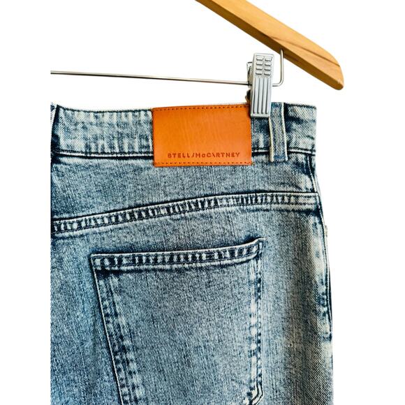 Stella McCartney Degrade Mid Rise Straight Leg Relaxed Multi Color Jeans Size 29 - Picture 13 of 15